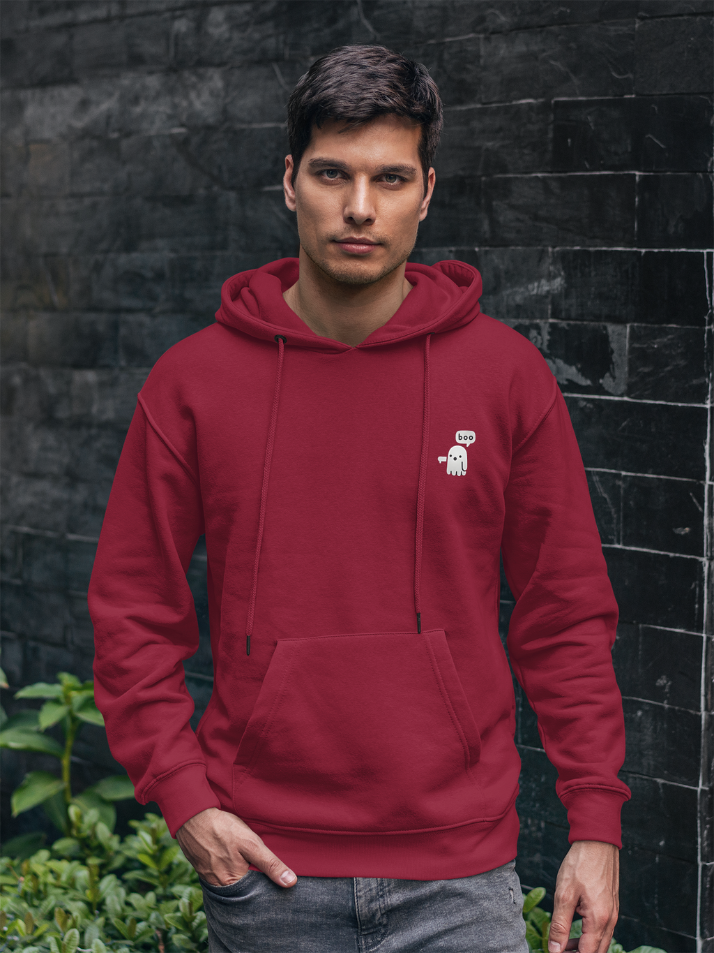 Boo- Printed men hoodie
