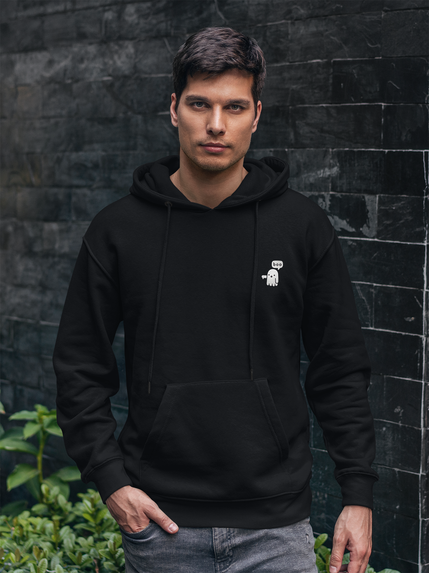 Boo- Printed men hoodie